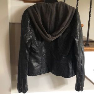Free people leather jacket size 12